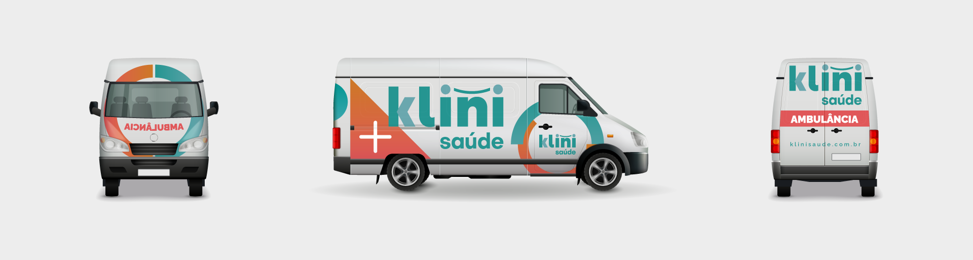 Plotagem de Ambulância Klini Saúde — Imagem 1